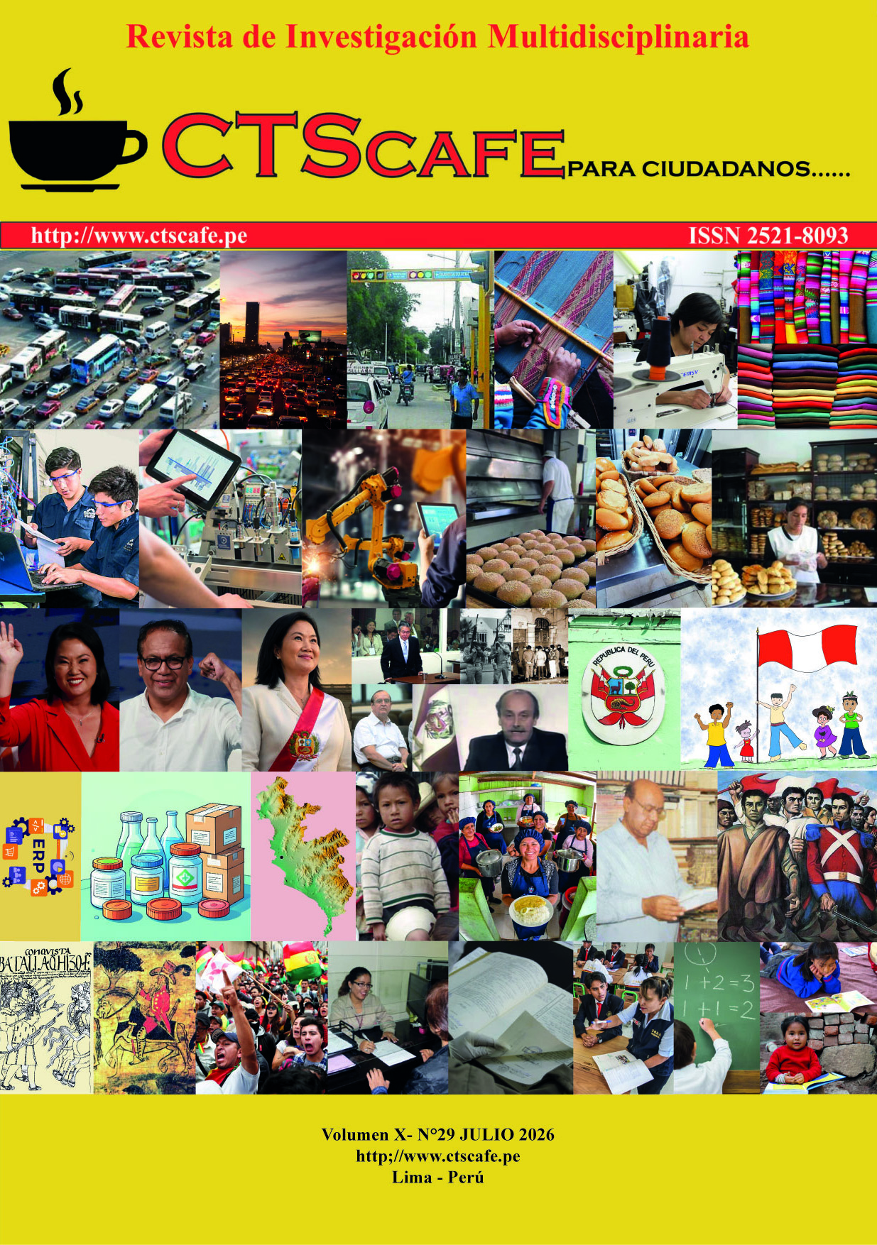 					Ver Vol. 10 Núm. 29 (2026): Revista CTSCAFE Volumen X- N°29 julio 2026
				